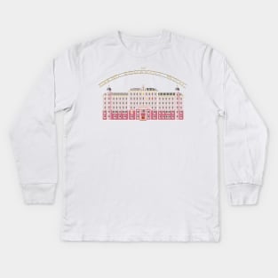 The grand Budapest Hotel Wes movie life acquatic Kids Long Sleeve T-Shirt